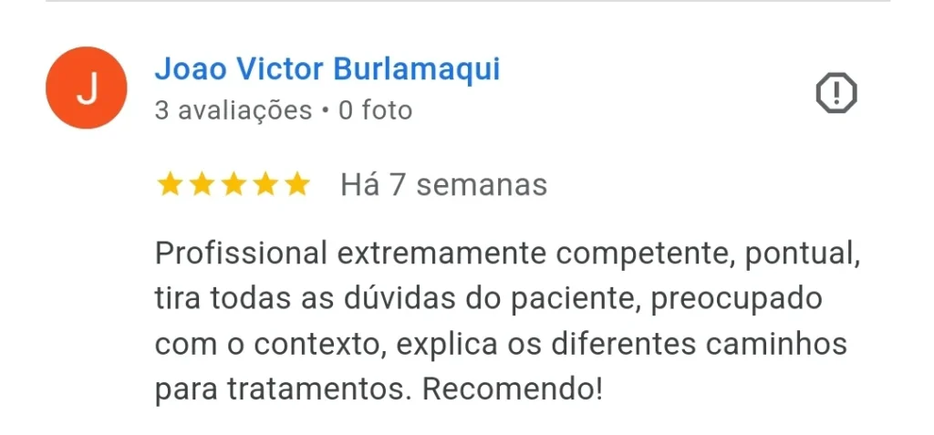 Paciente recomenda Dr. Phillipe por esclarecer dúvidas e apresentar opções de tratamento para Hiperplasia Prostática Benigna